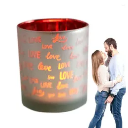 Candle Holders Tea Light Holder Small Valentine's Day Cup Tealight Modern Centrepiece For Table On Valentines