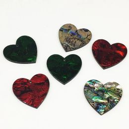 Arrival 30mm 30pcs Acrylic with Shell Heart Charm For Jewellery Findings/Earrings DIY partsJewelry Findings Components 240315