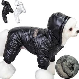 Winter Pet Dog Clothes Super Warm Jacket Thicken Cotton Coat Waterproof Pets Clothing For Small Dogs French Bulldog Puppy Outfit 240307