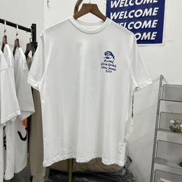 2024ss Tee Men Women Vintage T-shirt Print Short Sleeve White Tshirts