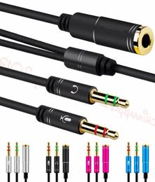 Audio Splitters Headphone 35mm Female to Male Y Splitter Cable Headset PC Adapter5666242