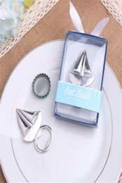 Silver Sailing Boat Bottle Opener Beer Openers Bar Tools Party Accessories Wine stopper Wedding Favours Home Cooking S2017626292998