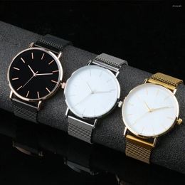 Wristwatches Selling No Logo Simple Thin Minimalist Wristwatch For Men And Women Casual Unisex Watch Boy Girl Magnetic