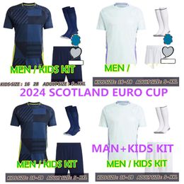 2024 2025 Scotland ADULT KIT home away Soccer Jerseys MCGINN TIERNEY McTominay Football Shirt 24 25Scotland CHILD CHRISTIE McGREGOR Kids Kit ROBERTSON