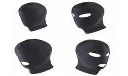 New Arrival Adult games Fetish Hood Mask BDSM Bondage Black Spandex Mask Sex Toys For Couples 4 Specifications To Choose C181127012813589