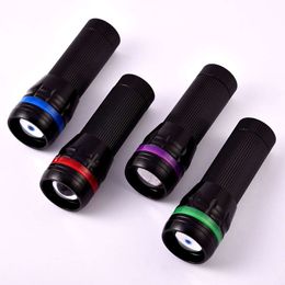 Outdoor Lighting Mini Self-Defense Telescopic Zoom LED Strong Light Long-Range Charging Flashlight 110783