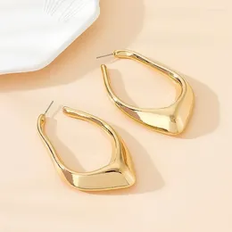 Hoop Earrings Exaggerated Minimalist For Women Water Drop Irregular Geometric Holiday Patty Gift Fashion Jewelry AE143