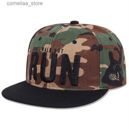 Ball Caps Runing Letter Snapback Baseball Cap Camouflage Hip Hop Hat For Men Women Street Dance Fashion cap hatsY240315