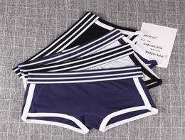 Underpants 1pcs Women Colour Shorts Tomboy Midwaisted Neutral Underwear Cotton Boxer Briefs Solid Knickers Tran Les Lesbian Boysho7068403