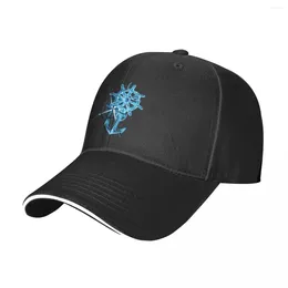Ball Caps 3D Compass Anchor Baseball Cap World Travel Fitted Unisex-Teens Trucker Hat Design Kpop Birthday Gift