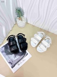 Luxury baby Sandals Geometric stitching summer Kids shoes Cost Price Size 26-35 Including box Logo decoration leather Child Slippers 24Mar