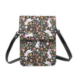 Bag Easter Eggs Shoulder Flower Retro Leather Outdoor Mobile Phone Woman Fashion Bags