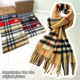 Sciarpa di cashmere Sciarpe di design 180 * 30 cm Uomini caldi Donne Scialle morbido e spesso Sciarpe master echarpe Grande foulard scozzese Sciarpa di lusso Bufanda Marca con scatola originale Bur02