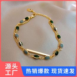 Gold French Plated Zircon For Women S Instagram Niche Light With Independent Packaging And High End Feel Bracelet Bracelet