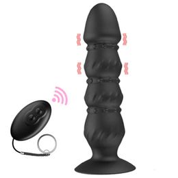 12 Speeds Anal Dildo Vibrator Male Prostate Massager Strong Sucker Woman Vagina G Spot Stimulator Adult Sex Toys Wireless Remote 240312