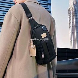 Mens TUMIIS Backpack Bag Designer Chest Business Travel Back Pack Leisure Commuter Men's Minimalist Thin Chest One Shoulder Crossbody 2223402