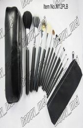Factory Direct DHL New Makeup Brushes 12 Pieces Brush SetsLeather PouchWith Numbered8888652679