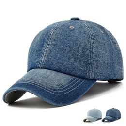 Unisex Denim Baseball Cap Blank Washed Low Profile Jean Hat Casquette Adjustable Snapback Hats Caps For Men And Women297A