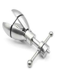 Anal Stretching open tool Adult SEX Toy Stainless Steel Anal Plug With Lock Expanding Ass Appliance Sex Toy Drop 7295466