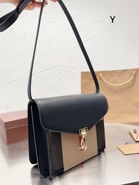 Crossbody Postman Bag Handbags Purse Flap Bags Women Plain Wallets Removable Wide Shoulder Strap Triangle Pattern Magnetic Buckle Fashion Handbag clutch bags