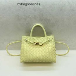 Botteg Venet High end bags for Jodie Bag Pouch Andiamo 2024 New Woven Womens Genuine Leather Versatile Fashion Casual Shoulder Original 1:1 with real logo and box