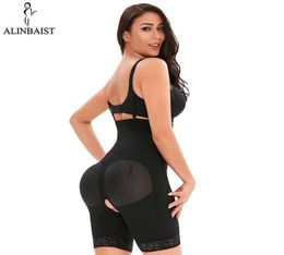 Womens Sexy Shapewear Butt Lifter HooksZip Full Body Shaper Tummy Control Bodysuit Postpartum Faja Thigh Slimmer Plus Size1739255