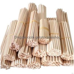 Craft Tools Natural Diy Wood Stickes Handmade Extra Thick Rattan Aromatherapy Diffuser Refill Sticks Woodworking Stick Drop Delivery Dhmrl