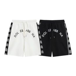 Men's and Women's Designer Shorts Summer Leisure Street 24SS Ribbon Letter Embroidered LoGO High Quality Fabric Fashion Beach Resort Beach Pants Asian Size M-4XL