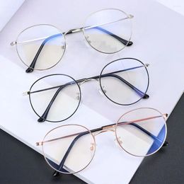 Sunglasses Blue Rays Blocking Glasses For Women Men Trendy Metal Frame Computer Goggles Fashion Retro Office Anti Light Eyewear