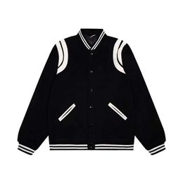 Autumn Winter designer Jackets for Men Saint Baseball Jacket Women Laurent Coat Men's Clothing Brand l Vintage Bomber Coats Hip Hop Loose Varsity Jacket E608