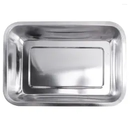 Dinnerware Sets Stainless Steel Plate Holder Kitchen Supply Baking Pan Storage Dishes For Oven