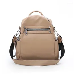 School Bags 2024 Fashion Women Backpacks High Quality Pu Leather Female Ladies Bag Korean Student Backpack Preppy Style