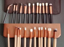 brand 12pcs set Eyeshadow Makeup Brushes with bag 2colors Make Up Brushes Set Professional Cosmetic Brush Eyeshadow Lip Brush drop9680799