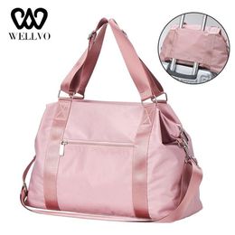 Duffel Bags 2021 Fashion Big Travel Bag For Women Unisex Carry On Luggage Duffle Tote Nylon Weekender Overnight XA793WB328n