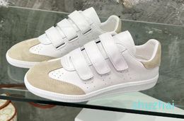 2024 Isabel Paris Marant Sneakers Beth Grip-Strap Leder Low-Top Beth Leder Sneakers Modedesigner Isabel Trainer