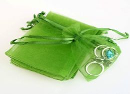 100Lot 57CM Organza Gift Bag Plain Color Mini Pouch Wedding Candy Drawstring Bag Festival Christmas Storage Bag Sachet Bags1142682