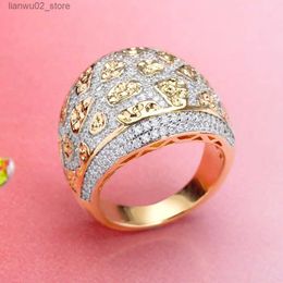 Wedding Rings Brides Talk Frosted Finger Ring Cross Line Cubic Zirconia Steel Enamel Womens Fashion Ring Beautiful Bride Jewelry Accessories Q240315