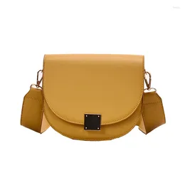 Drawstring 2024 Designer Female Handbag Fashion PU Leather Solid Colour Wild Shoulder Messenger