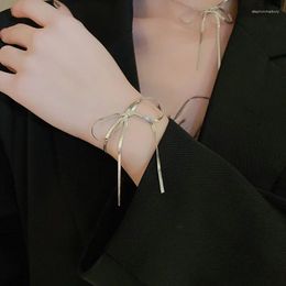Necklace Earrings Set Minimalist Metal Bow Knot Snake Bone Chain Choker Bracelet For Women Temperament Female Jewellery