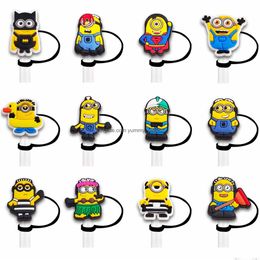 Drinking Sts Childhood Yellow Baby Elf Sile St Toppers Accessories Er Charms Reusable Splash Proof Dust Plug Decorative 8Mm/10Mm Drop Otkia