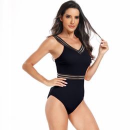 Stylish Women's One Piece Swimsuit Quick Drying Sexy Bikini Beachwear Size S-2XL