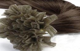 Grade 8AWhor 22039039 U tip in hair extension 1gs100gpack with Ombre Color 1BGrey Remy indian Hair7573385