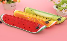 2021 Fruit style cute school pencil case for girls Novelty Leather pencil bag kawaii Stationery office school supplies9409788