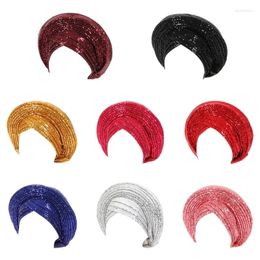 Scarves African Woman Ethnic Turban Caps For Religious Gathering Sunproof Wedding Hijab