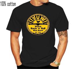 boys tee New Sun Record Logo Rock N Roll Music Black Tshirt Size S M L Xl 2xl 3xl Short Sleeve Mens Formal ShirtsChildren039s 7241015