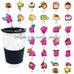 Drinking Sts 37Colors Childhood Game Elf Sile St Toppers Accessories Er Charms Reusable Splash Proof Dust Plug Decorative 8Mm/10Mm Dro Ot1V5