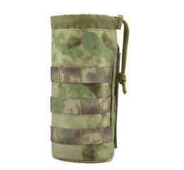 Tactical Waist packs 1000D Outdoor Cycling Hiking Nylon Fabic Cantee Hunting Kettle Pouch Water Bottle Molle Bag FG ATACS4732136