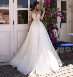 Robe de Mariee Long Sleeve Wedding Dress 2024 Bridal Gowns Beading Appliques Princess Vestidos de Novia YD