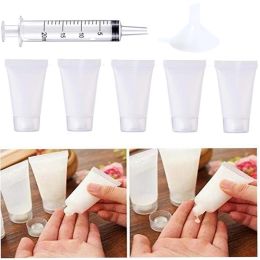 Jars 100pcs~10pcs 8ml Empty Mini Travel Tube Cosmetic Small Hand Cream Lotion Containers Bottle