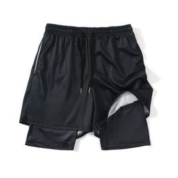 240216 BER Men 2 in 1 Running Shorts with Pocket Sports Jogging Fitness Gym Jogger Exercise Quick Dry Sweatpants 240306